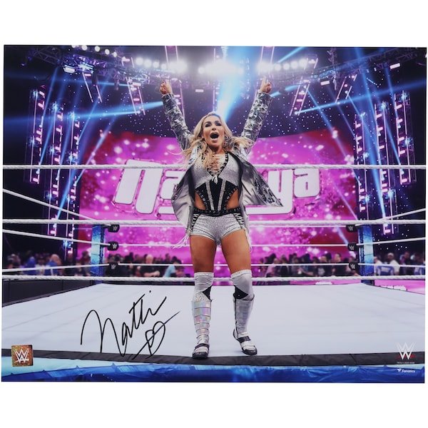 Natalya WWE Autographed Fanatics Authentic 16" x 20" Entrance On Apron Photograph - The Ballers Bank