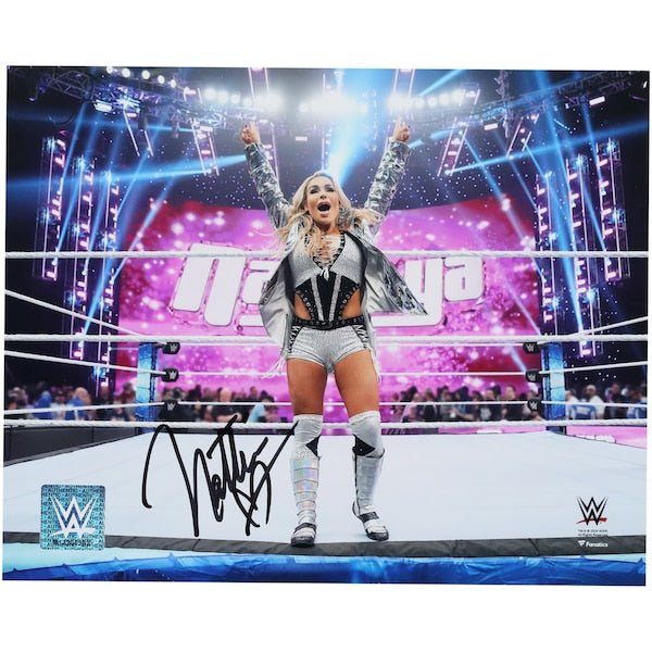 Natalya WWE Autographed Fanatics Authentic 8" x 10" Entrance On Apron Photograph - The Ballers Bank