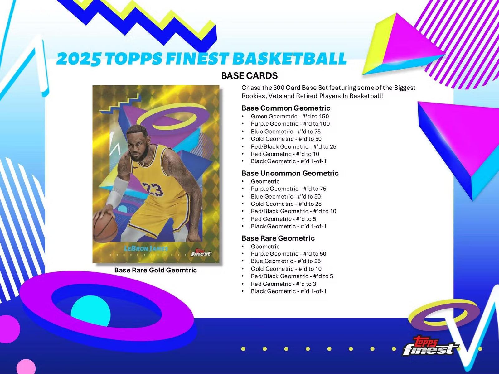 2024-25 Topps Finest Basketball Breakers Delight Trading Cards