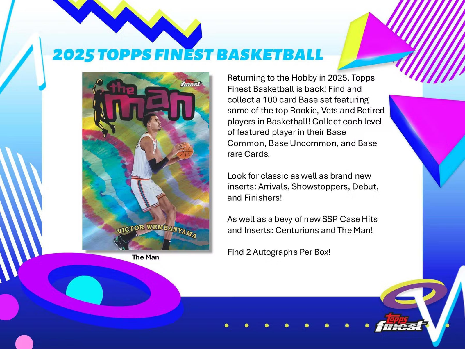 2024-25 Topps Finest Basketball Hobby Trading Cards