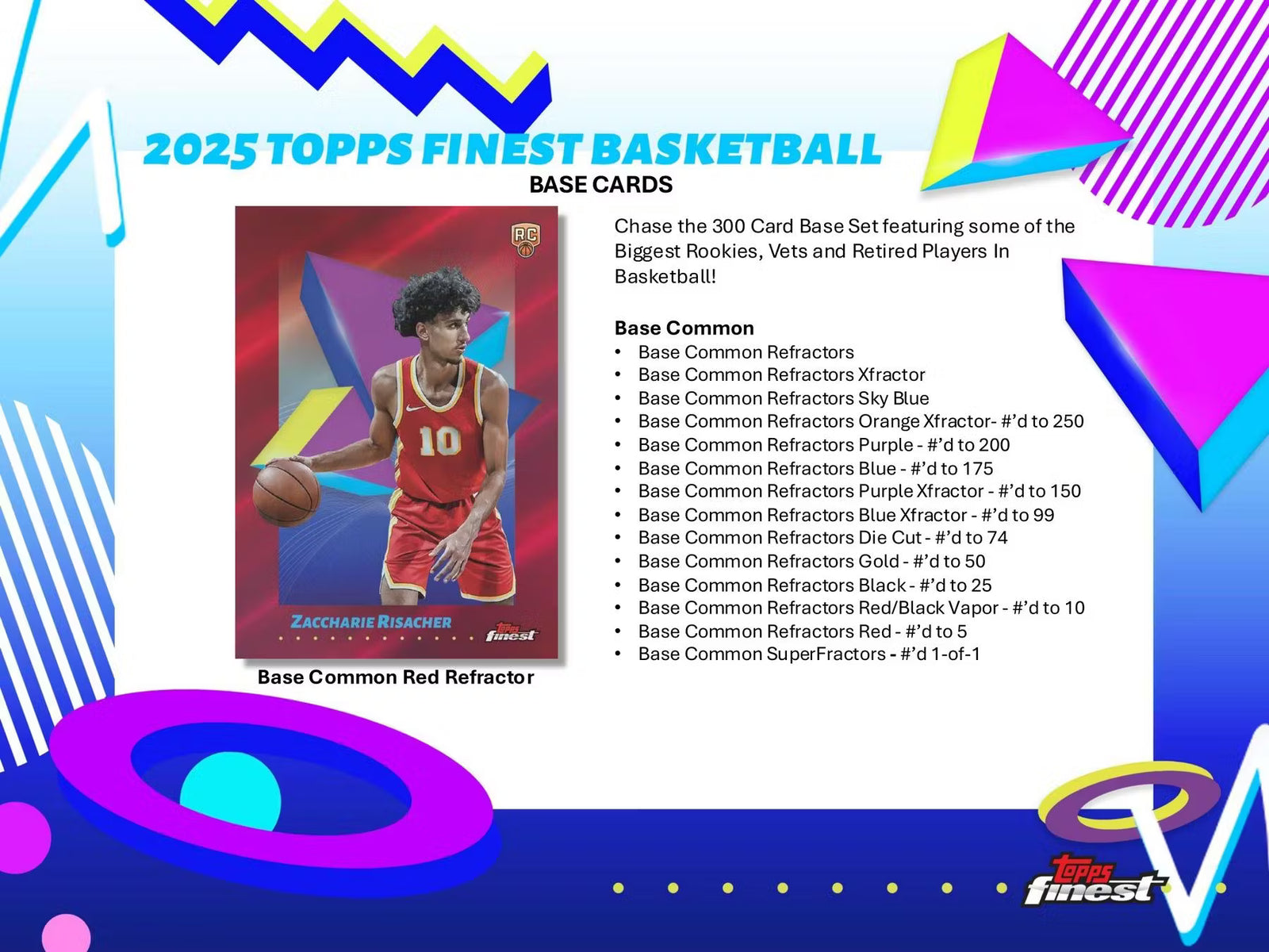 2024-25 Topps Finest Basketball Hobby Trading Cards