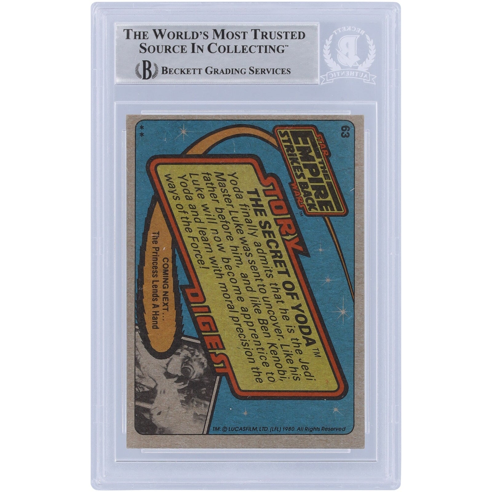Nick Dudman Star Wars Autographed 1980 Topps 63 BAS Authenticated Card with "Make Up" Inscription - The Ballers Bank
