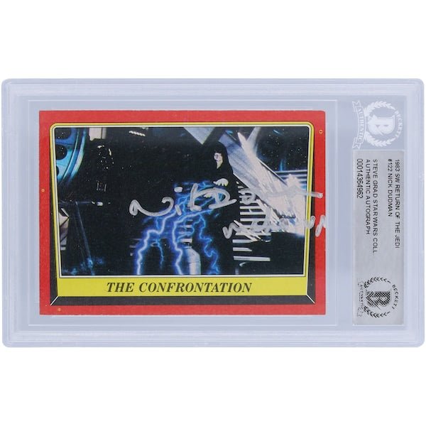 Nick Dudman Star Wars Autographed 1983 Topps 122 BAS Authenticated Card with "Make Up" Inscription - The Ballers Bank
