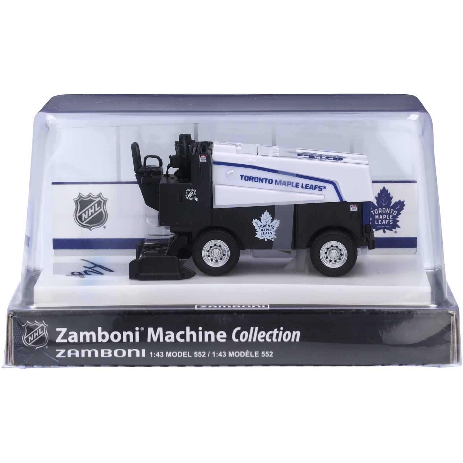Nick Robertson Toronto Maple Leafs Autographed Fanatics Authentic 1:43 Scale Die - Cast Zamboni - The Ballers Bank