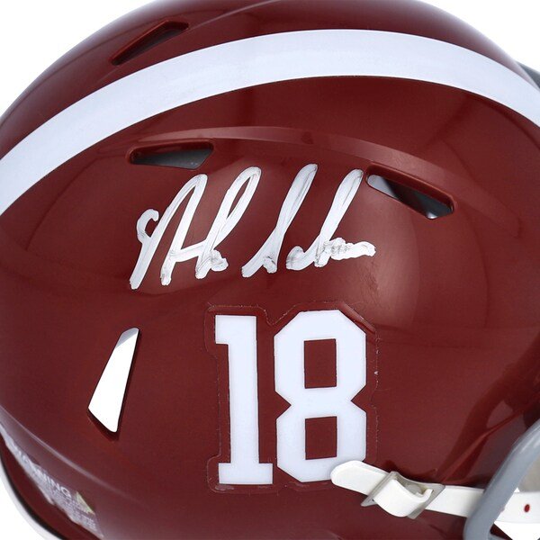 Nick Saban Alabama Crimson Tide Steiner Sports Autographed Mini Helmet - The Ballers Bank