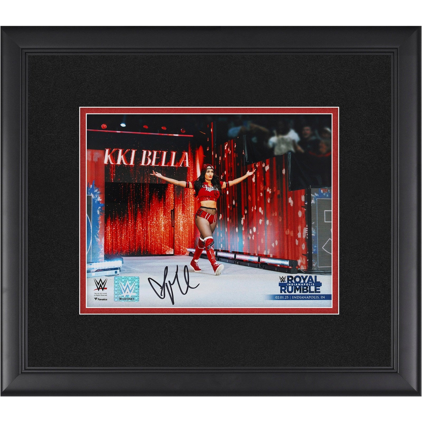 Nikki Bella WWE Autographed Fanatics Authentic Framed 8" x 10" 2025 Royal Rumble Return Photograph - The Ballers Bank