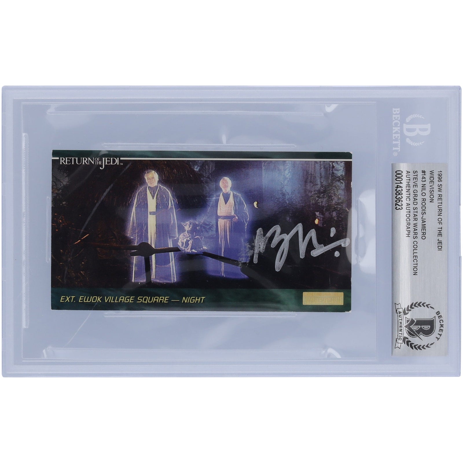 Nilo Rodis - Jamero Star Wars Autographed 1996 Topps Widevision 143 BAS Authenticated Card - The Ballers Bank