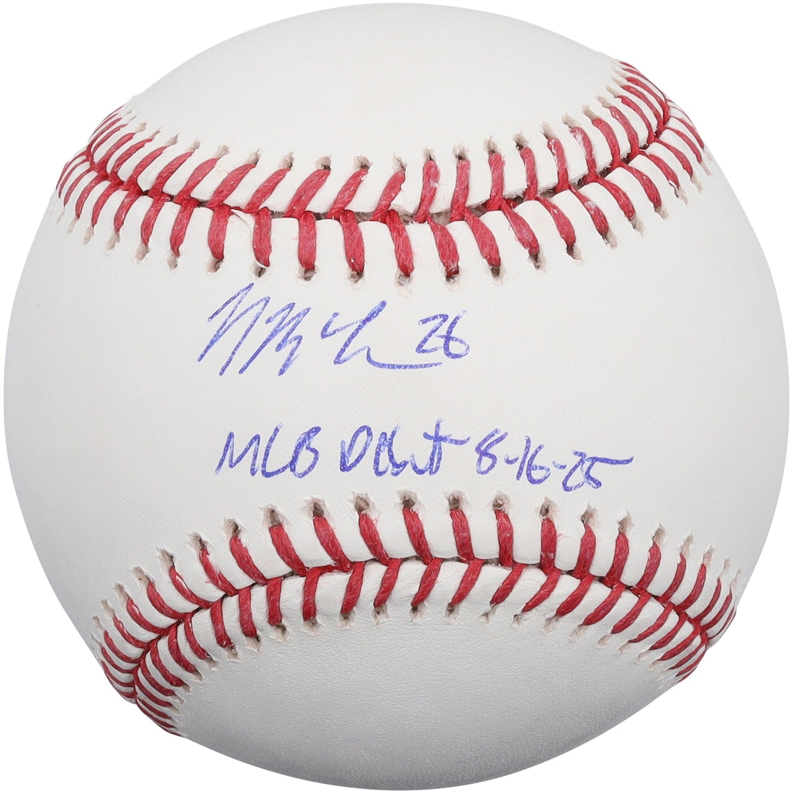 Nolan McLean New York Mets Autographed Fanatics Authentic Baseball with "MLB Debut 8 - 16 - 25" Inscription - The Ballers Bank