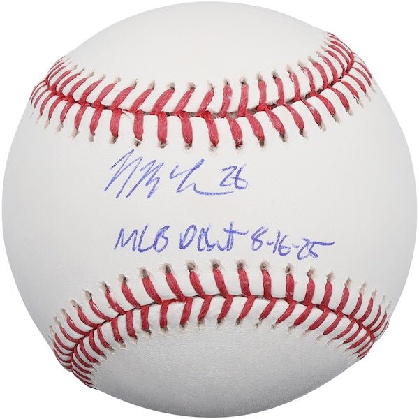 Nolan McLean New York Mets Autographed Fanatics Authentic Baseball with "MLB Debut 8 - 16 - 25" Inscription - The Ballers Bank