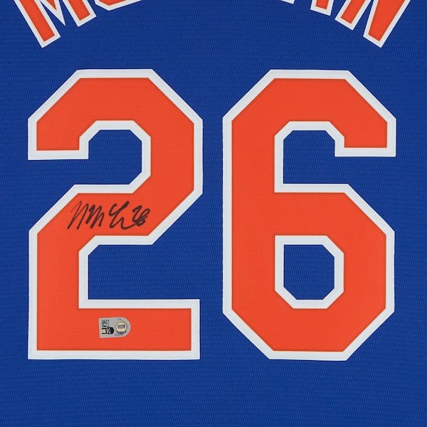 Nolan McLean New York Mets Autographed Fanatics Authentic Royal Nike Replica Jersey - The Ballers Bank