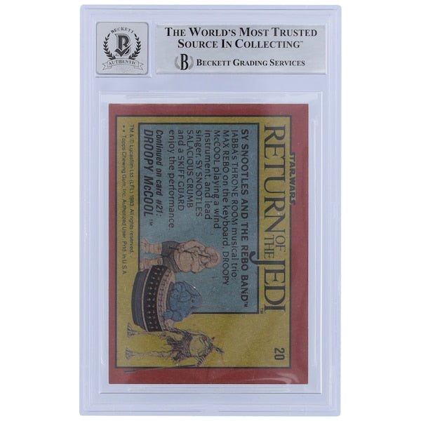 Norman Reynolds Star Wars Autographed 1983 Topps Return of the Jedi 20 BGS Authenticated 10 Card - The Ballers Bank