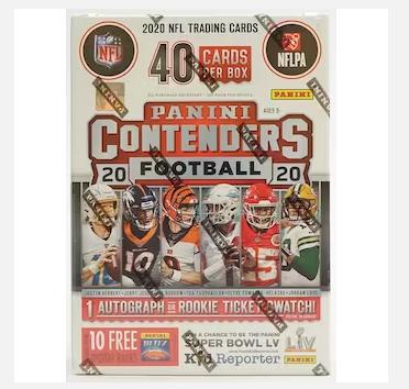 2020 Panini Contenders Football Blaster Trading Cards