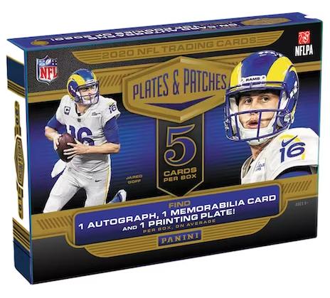 2020 Panini Plates and Patches Football Hobby Trading Cards