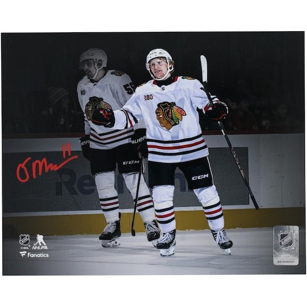 Oliver Moore Chicago Blackhawks Autographed Fanatics Authentic 8" x 10" First NHL Goal Celebration Photograph - The Ballers Bank