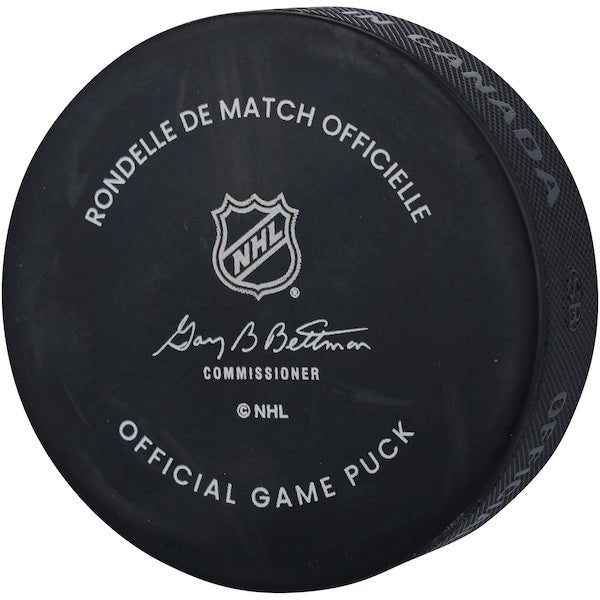 Oliver Moore Chicago Blackhawks Autographed Fanatics Authentic Official Game Puck - The Ballers Bank