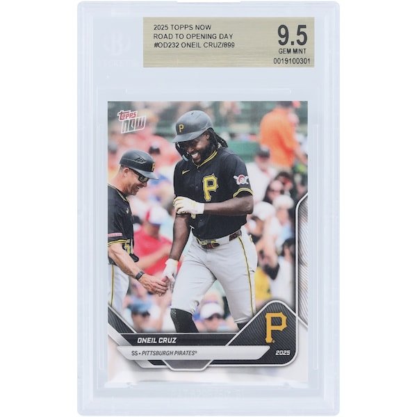 Oneil Cruz Pittsburgh Pirates 2025 Topps Now Road to Opening Day OD - 232 BGS Authenticated 9.5 Card - The Ballers Bank