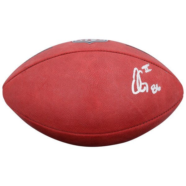 Oronde Gadsden Los Angeles Chargers Autographed Fanatics Authentic Wilson Duke Full Color Football - The Ballers Bank