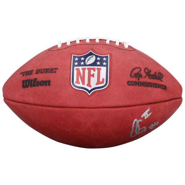 Oronde Gadsden Los Angeles Chargers Autographed Fanatics Authentic Wilson Duke Full Color Football - The Ballers Bank
