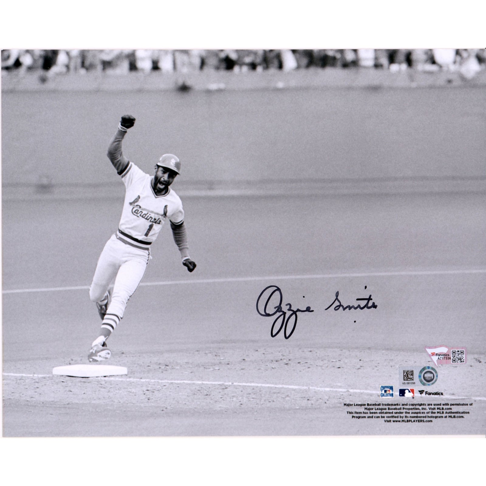 Ozzie Smith St. Louis Cardinals Fanatics Authentic Autographed 8'' x 10'' 1985 NLCS Photograph - The Ballers Bank