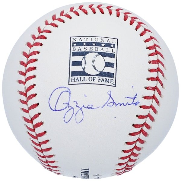 Ozzie Smith St. Louis Cardinals Fanatics Authentic Autographed Hall of Fame Logo Baseball - The Ballers Bank