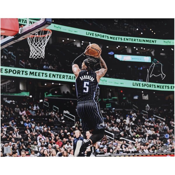 Paolo Banchero Orlando Magic Autographed Fanatics Authentic 16" x 20" Dunk vs. Wizards Photograph - The Ballers Bank