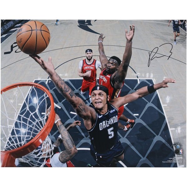 Paolo Banchero Orlando Magic Autographed Fanatics Authentic 16" x 20" Layup vs. Zion Williamson Photograph - The Ballers Bank