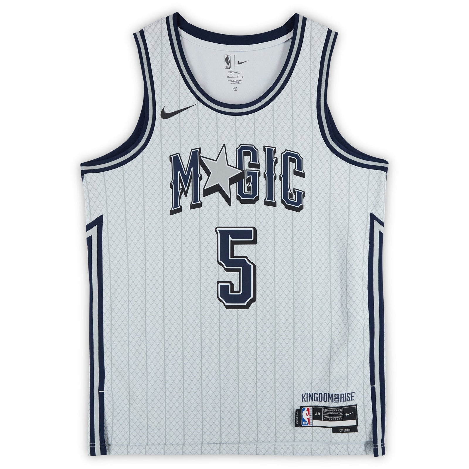 Paolo Banchero Orlando Magic Autographed Fanatics Authentic Silver Nike 2024 - 25 City Edition Swingman Jersey - The Ballers Bank