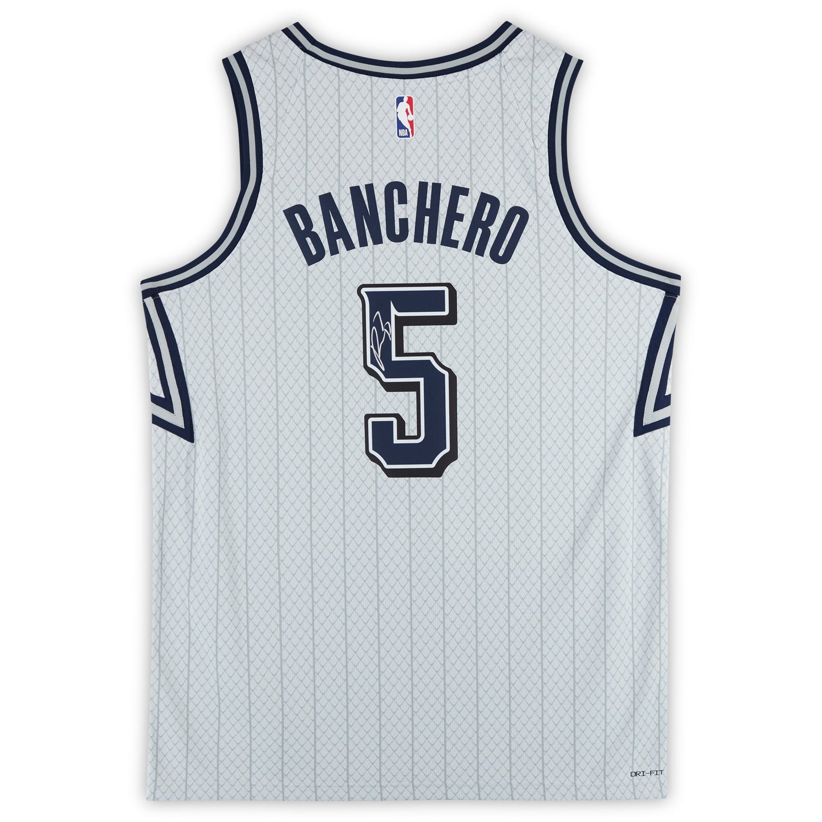 Paolo Banchero Orlando Magic Autographed Fanatics Authentic Silver Nike 2024 - 25 City Edition Swingman Jersey - The Ballers Bank