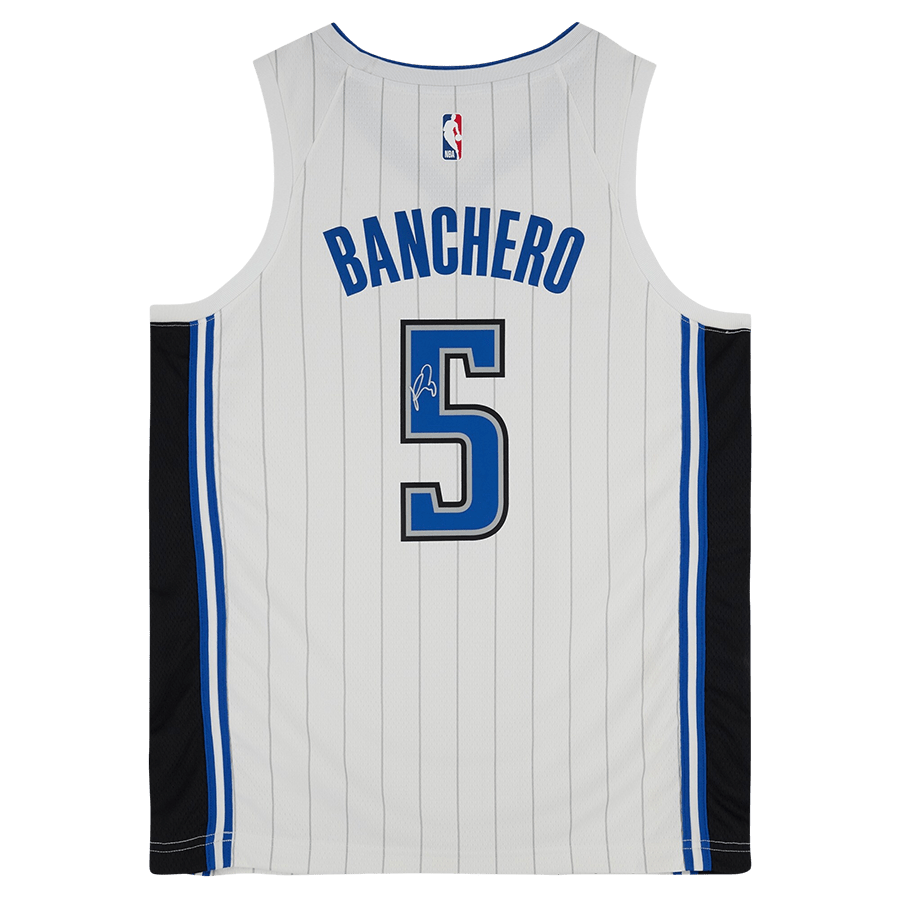 Paolo Banchero Orlando Magic Autographed Fanatics Authentic White Nike Association Swingman Jersey - The Ballers Bank
