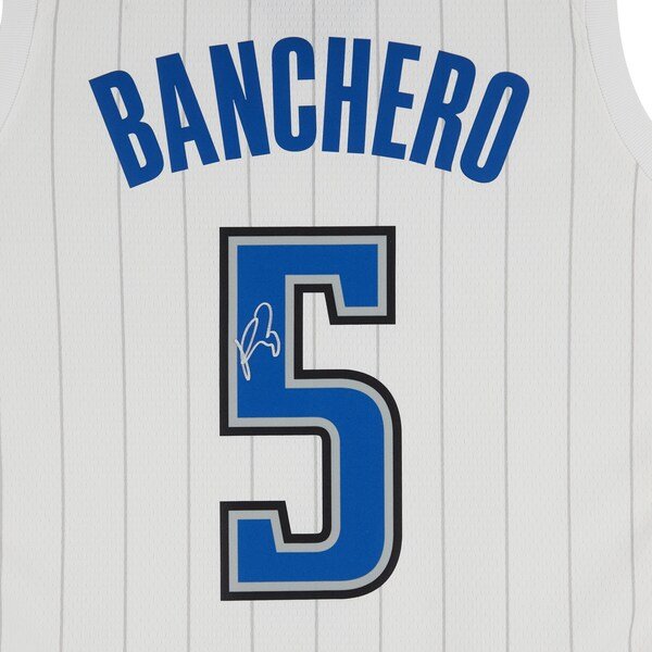 Paolo Banchero Orlando Magic Autographed Fanatics Authentic White Nike Association Swingman Jersey - The Ballers Bank