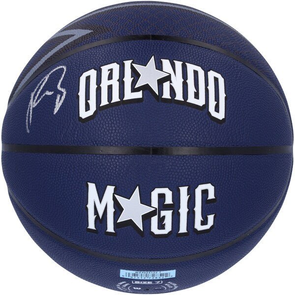 Paolo Banchero Orlando Magic Autographed Fanatics Authentic Wilson 2023 - 24 City Edition Collector's Basketball - The Ballers Bank