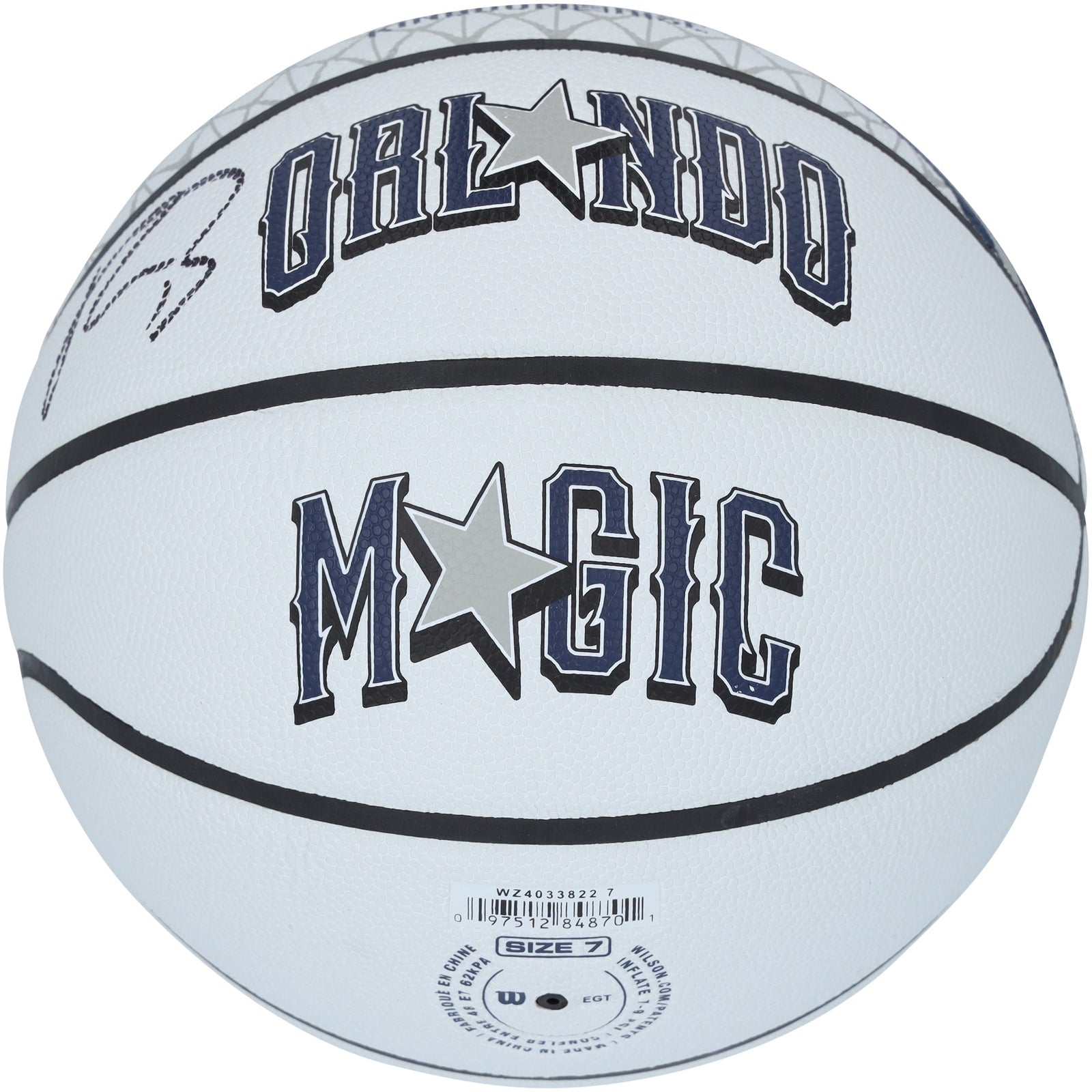 Paolo Banchero Orlando Magic Autographed Fanatics Authentic Wilson 2024 - 25 City Edition Basketball - The Ballers Bank