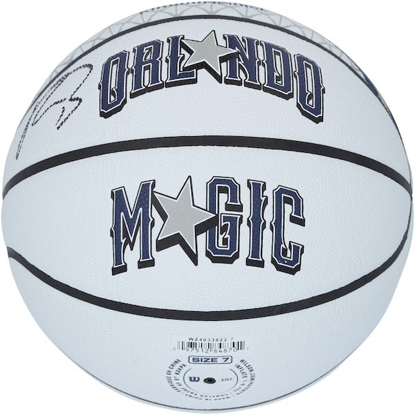 Paolo Banchero Orlando Magic Autographed Fanatics Authentic Wilson 2024 - 25 City Edition Basketball - The Ballers Bank