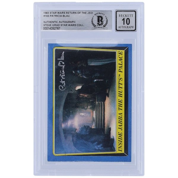 Patricia Blau Star Wars Autographed 1983 Topps Return of the Jedi 165 BGS Authenticated 10 Card - The Ballers Bank