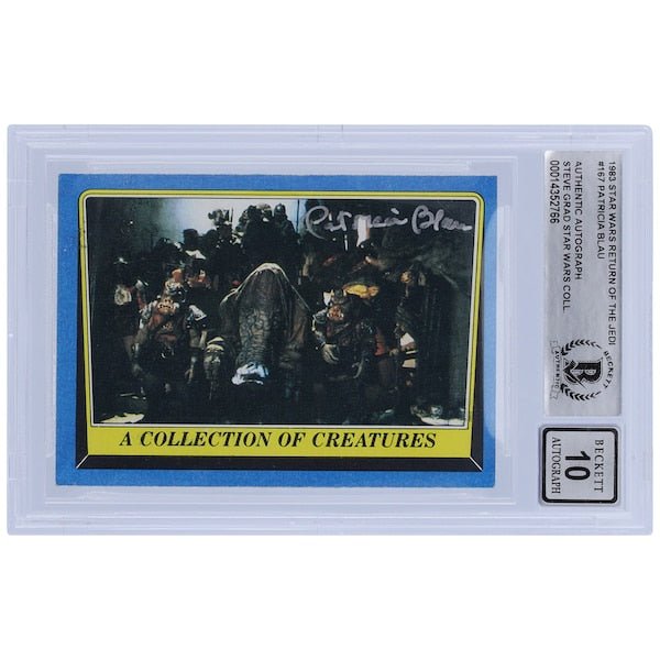 Patricia Blau Star Wars Autographed 1983 Topps Return of the Jedi 167 BGS Authenticated 10 Card - The Ballers Bank