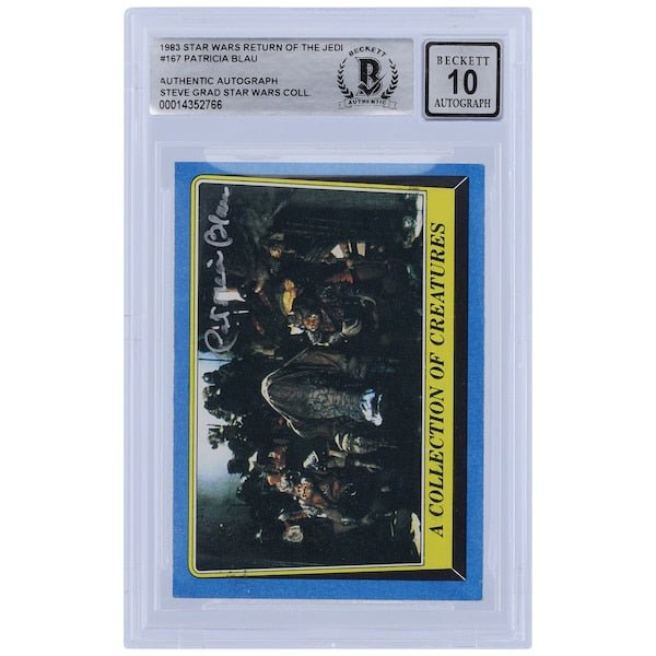 Patricia Blau Star Wars Autographed 1983 Topps Return of the Jedi 167 BGS Authenticated 10 Card - The Ballers Bank