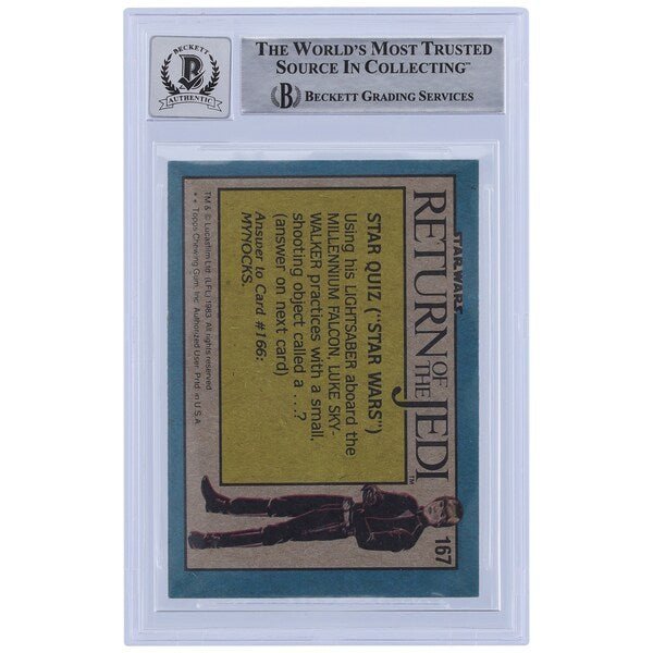 Patricia Blau Star Wars Autographed 1983 Topps Return of the Jedi 167 BGS Authenticated 10 Card - The Ballers Bank