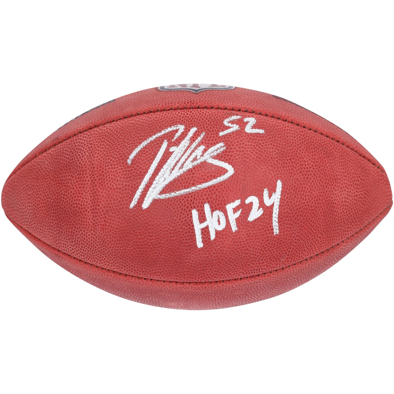 Patrick Willis San Francisco 49ers Autographed Fanatics Authentic Wilson Duke Full Color Football with "HOF 24" - The Ballers Bank