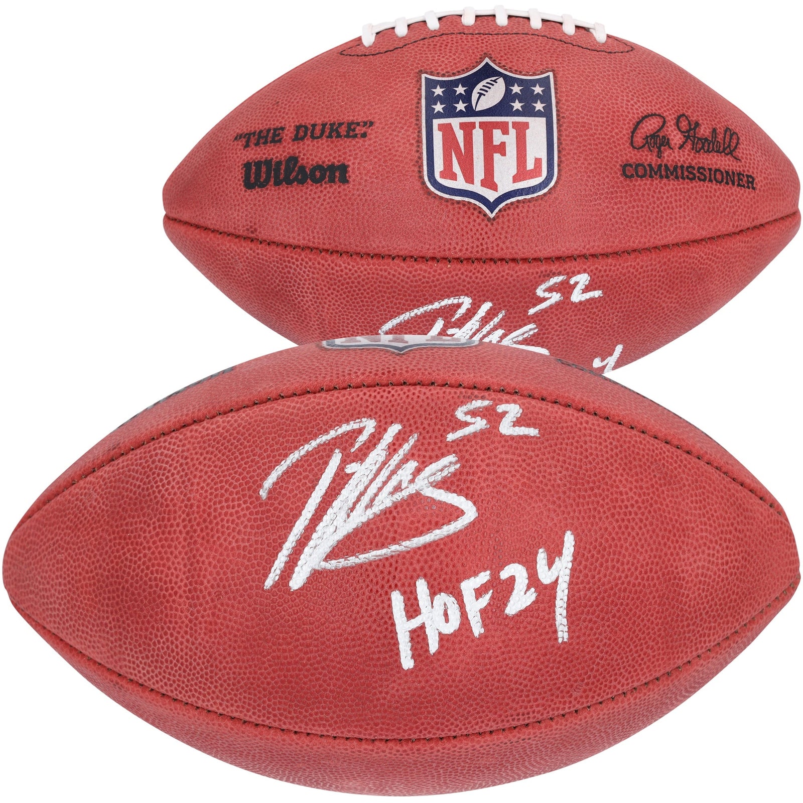 Patrick Willis San Francisco 49ers Autographed Fanatics Authentic Wilson Duke Full Color Football with "HOF 24" - The Ballers Bank
