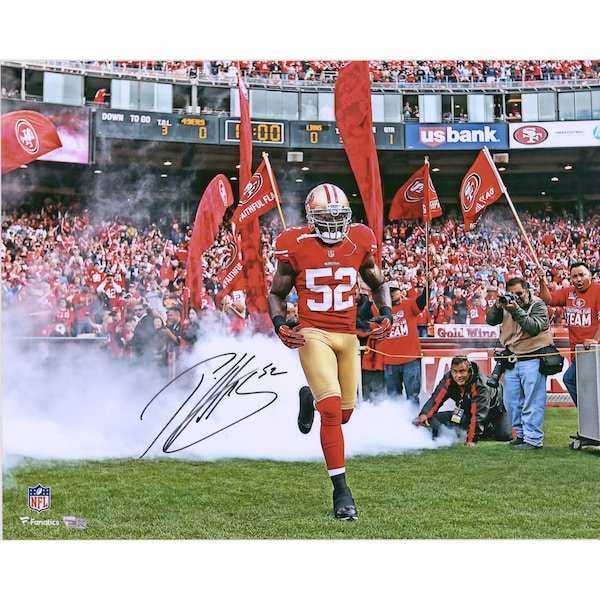 Patrick Willis San Francisco 49ers Fanatics Authentic Autographed 16" x 20" Smoke Entrance Photograph - The Ballers Bank
