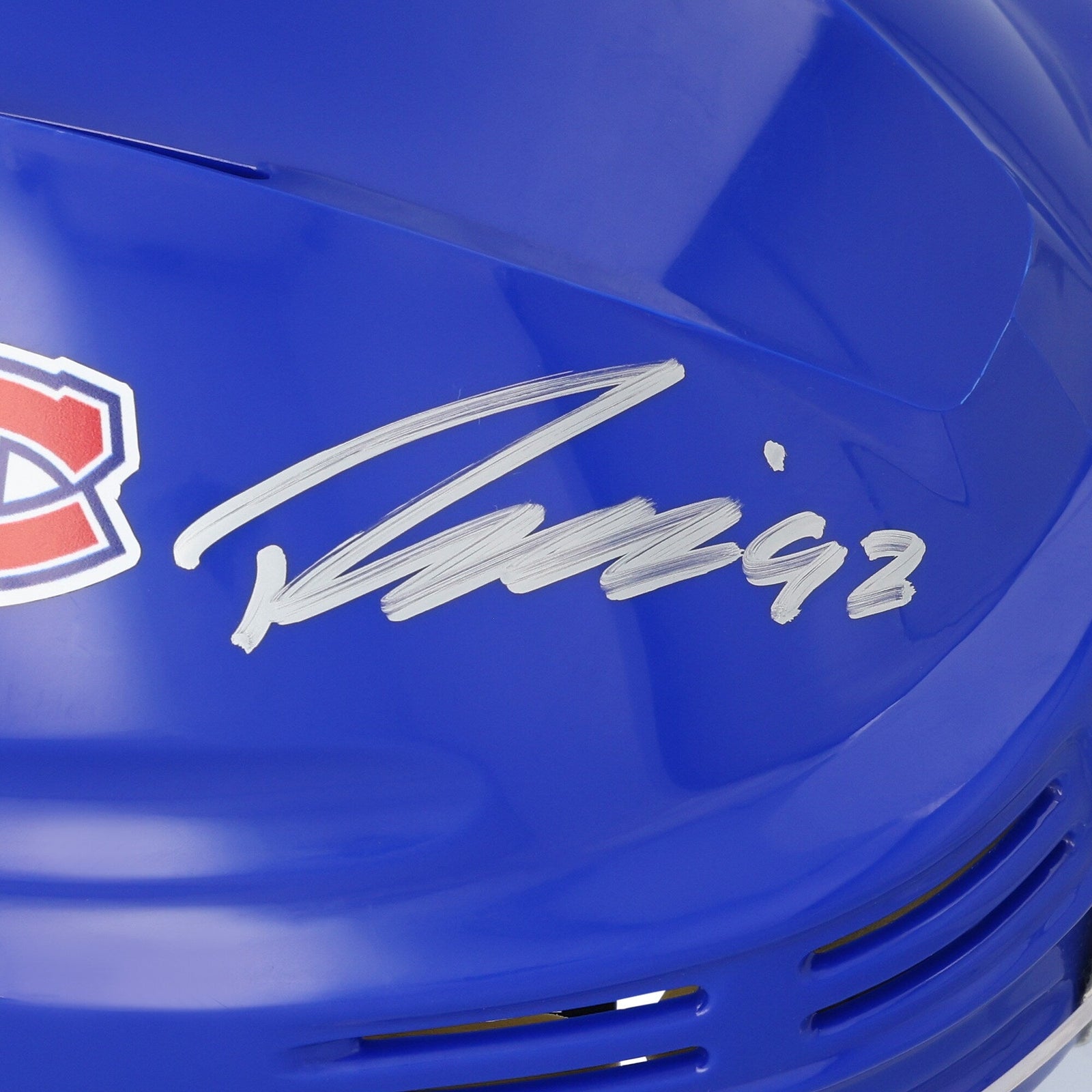 Patrik Laine Montreal Canadiens Autographed Fanatics Authentic Blue Mini Helmet - The Ballers Bank