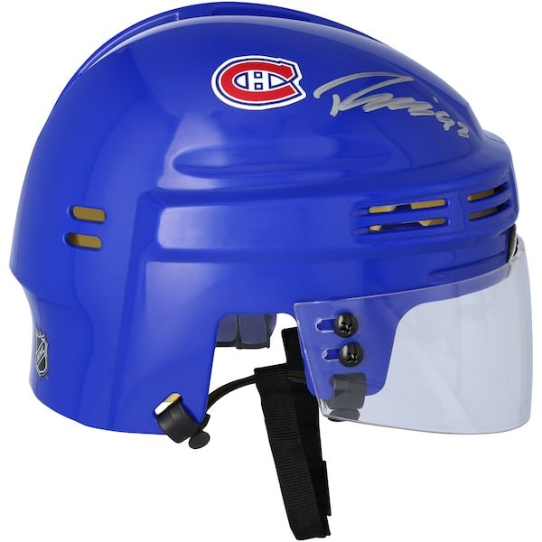 Patrik Laine Montreal Canadiens Autographed Fanatics Authentic Blue Mini Helmet - The Ballers Bank