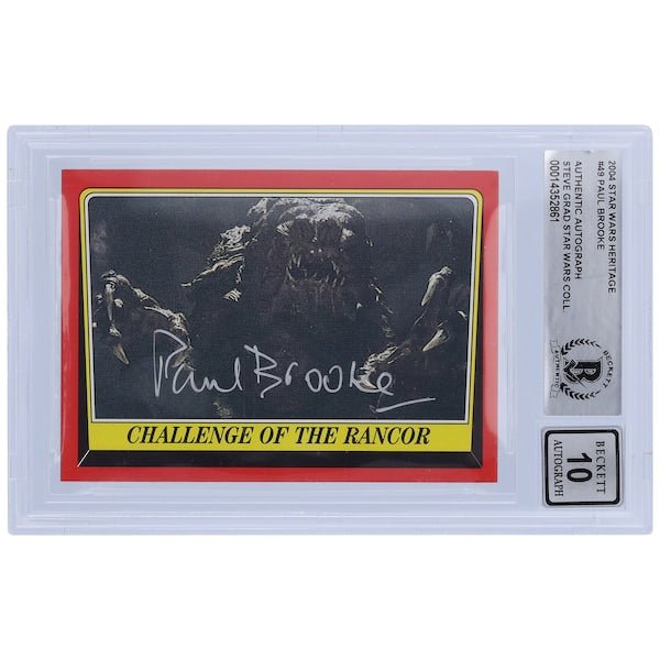 Paul Brooke Star Wars Autographed 2004 Topps Heritage 49 BGS Authenticated 10 Card - The Ballers Bank
