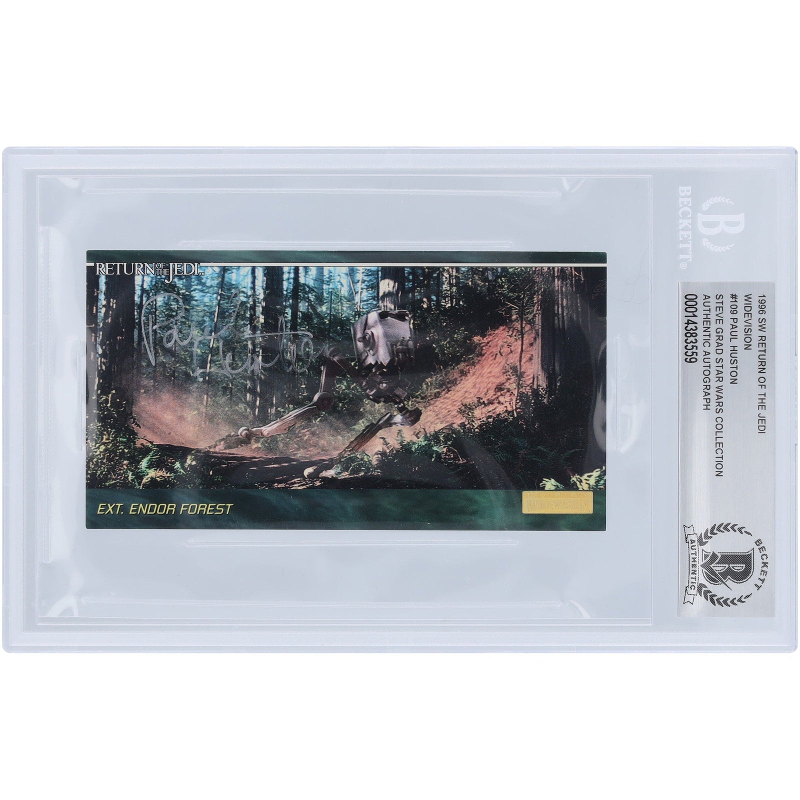 Paul Huston Autographed 1996 Topps Star Wars Widevision 109 BAS Authenticated Card - The Ballers Bank