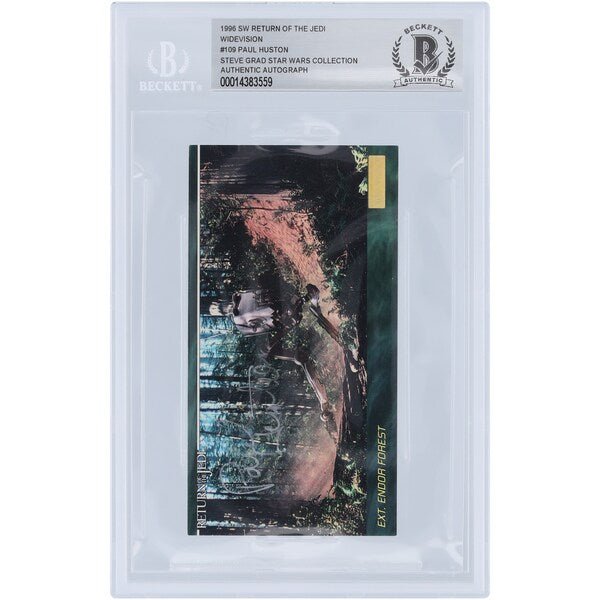 Paul Huston Autographed 1996 Topps Star Wars Widevision 109 BAS Authenticated Card - The Ballers Bank