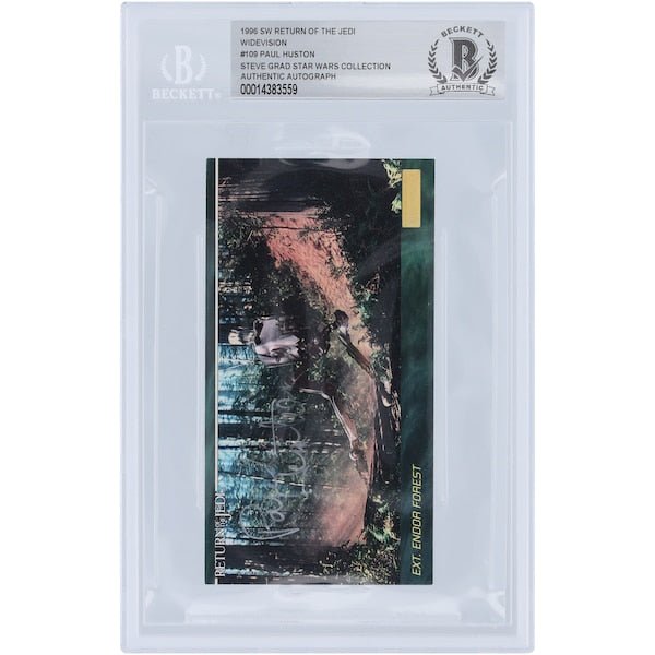 Paul Huston Autographed 1996 Topps Star Wars Widevision 109 BAS Authenticated Card - The Ballers Bank