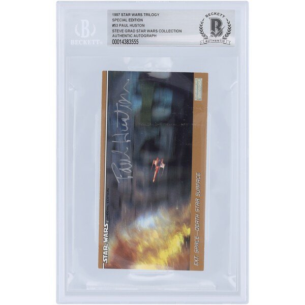 Paul Huston Autographed 1997 Topps Star Wars Widevision 53 BAS Authenticated Card - The Ballers Bank
