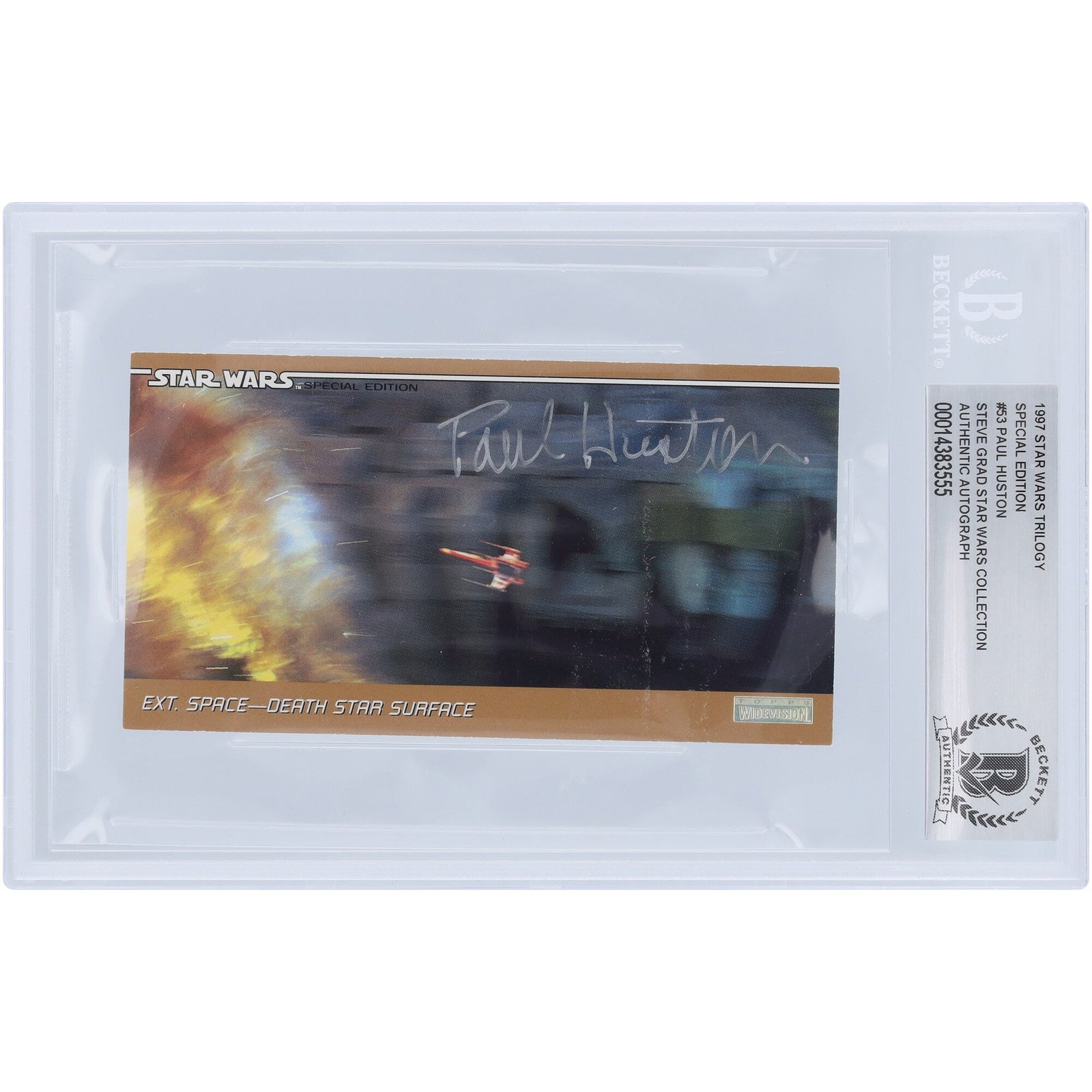 Paul Huston Autographed 1997 Topps Star Wars Widevision 53 BAS Authenticated Card - The Ballers Bank