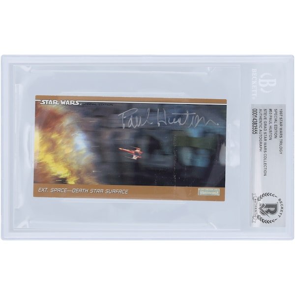 Paul Huston Autographed 1997 Topps Star Wars Widevision 53 BAS Authenticated Card - The Ballers Bank