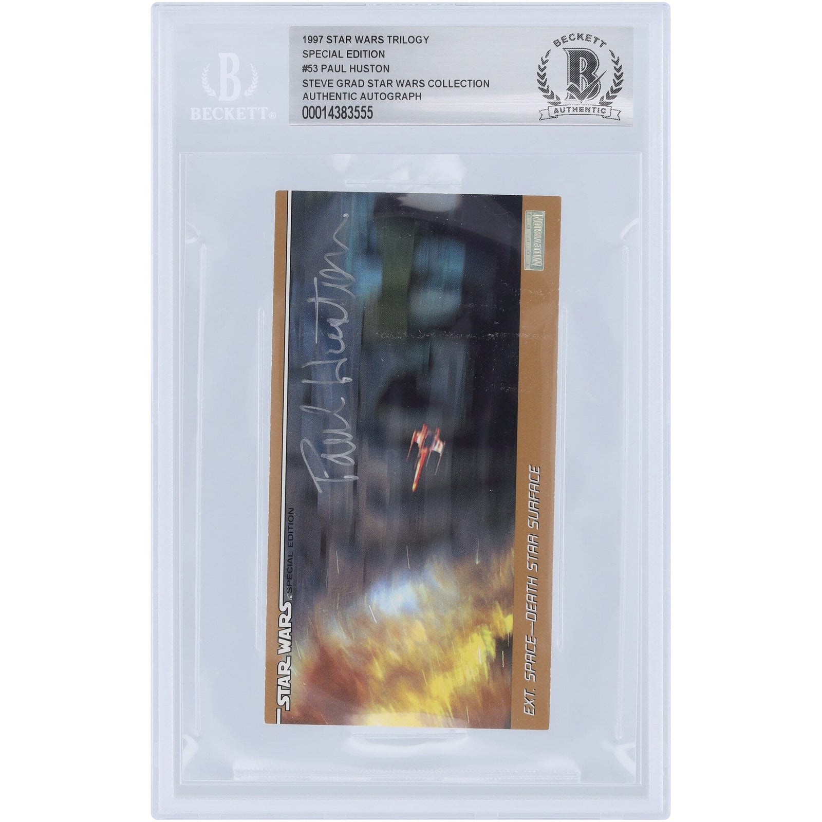 Paul Huston Autographed 1997 Topps Star Wars Widevision 53 BAS Authenticated Card - The Ballers Bank